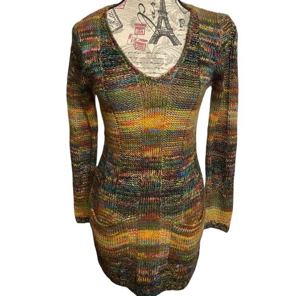 Ultra Flirt Sweaters - Ultra Flirt Colorful Knit Sweater